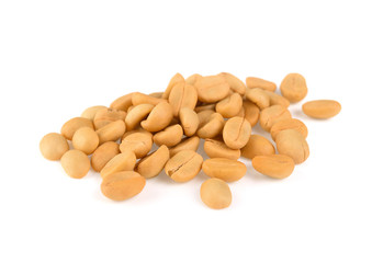 Coffee beans on white background