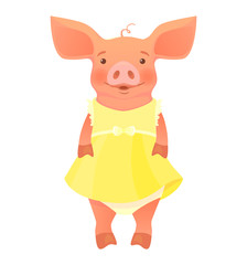 Piggy in dress
