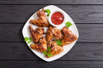 Grilled chicken wings