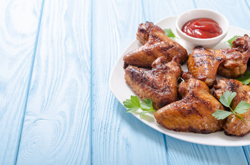 Grilled chicken wings