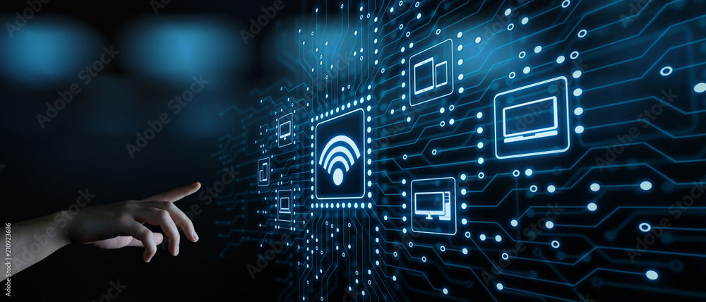 Poster wi fi wireless concept. free wifi network signal technology internet concept