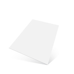 3D Flyer Mock-up Design. Vector illustration.