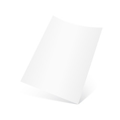 3D Flyer Mock-up Design. Vector illustration.