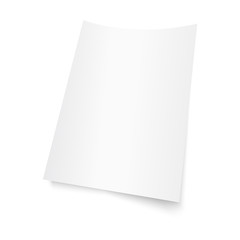 3D Flyer Mock-up Design. Vector illustration.