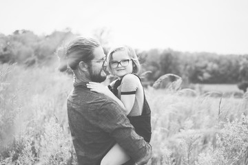 Father and daughter enjoying their time together