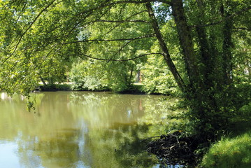 Lac de Cransac-les-Thermes, Aveyron, France