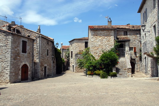 Ville de Ruoms, Ard&egrave;che, France