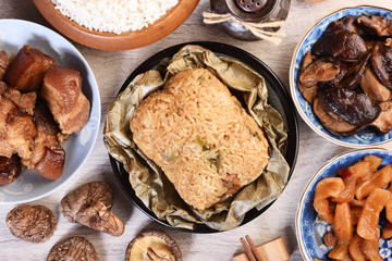 Chinese tradition food - steamed rice dumpling