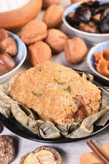 Chinese tradition food - steamed rice dumpling