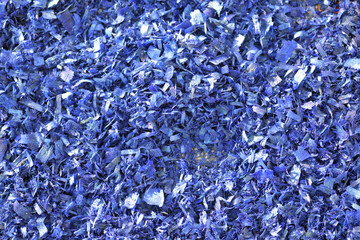 Background of colored wood shavings