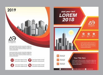 abstract cover and layout for presentation and marketing