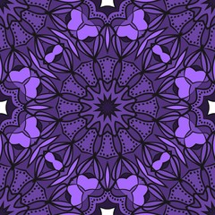 Decorative floral ornament. seamless pattern. vector illustration. Tribal Ethnic Arabic, Indian, motif. for interior design, wallpaper