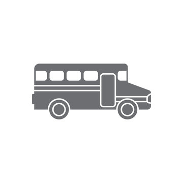 School bus icon. Simple element illustration. School bus symbol design from Transport collection set. Can be used for web and mobile
