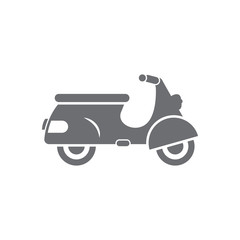 Fototapeta na wymiar Moped icon. Simple element illustration. Moped symbol design from Transport collection set. Can be used for web and mobile