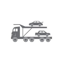 Obraz na płótnie Canvas Car Carrier Truck icon. Simple element illustration. Car Carrier Truck symbol design from Transport collection set. Can be used for web and mobile