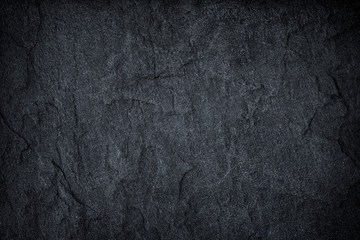 Dark grey black slate background or texture