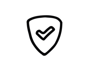 protection icon design illustration,hand drawn style design, designed for web and app