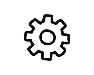 setting icon design illustration,hand drawn style design, designed for web and app