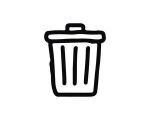 delete icon design illustration,hand drawn style design, designed for web and app