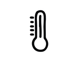 thermometer icon design illustration,hand drawn style design, designed for web and app