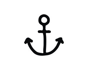 anchor icon design illustration,hand drawn style design, designed for web and app