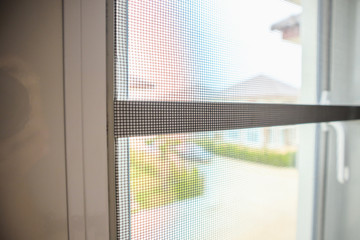 mosquito net wire screen on house window protection against insect