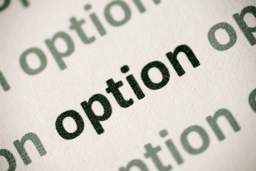 word option printed on paper macro