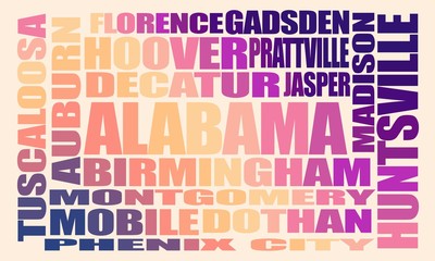 Image relative to usa travel. Alabama state cities list