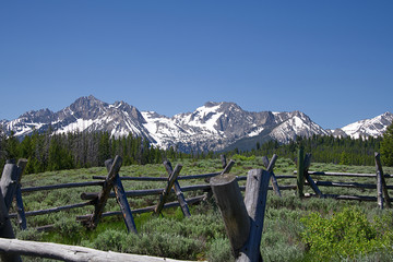 Sawtooth Mountains from Nip and Tuck Road 1840