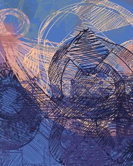 Abstract painting on canvas. Hand made art. Colorful texture. Modern artwork. Strokes of fat paint. Brushstrokes. Contemporary art. Artistic background image.