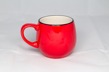 red cup isolated on white