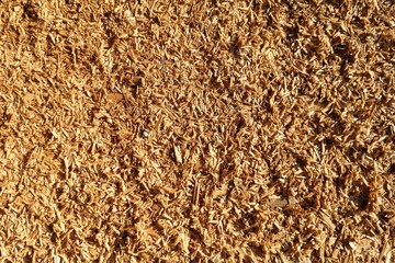 brown sawdust for background