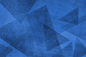 blue background with abstract pattern layers of blue triangle and diamond shapes 