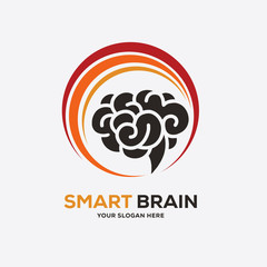 Brain Logo Template Design Vector