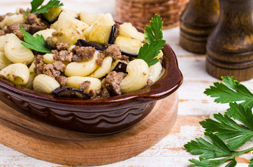 Pasta with minced meat