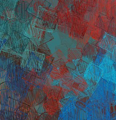 Abstract painting on canvas. Hand made art. Colorful texture. Modern artwork. Strokes of fat paint. Brushstrokes. Contemporary art. Artistic background image.