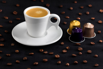 coffee and capsules