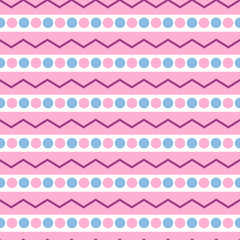 Vector seamless abstract tribal pattern. 