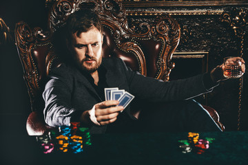 wealthy man in casino