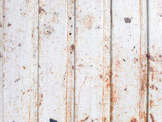 rusty metal distressed background. scratched profiled sheet. grunge old weathered backdrop. iron texture. copyspace concept