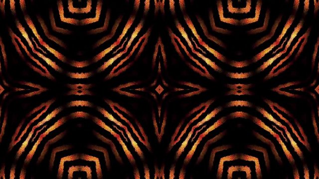 Zebra stripe pattern, jungle fantasy animation, seamless loop. African design, colorful fur.