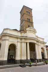 Fototapeta na wymiar Sutri in Lazio, Italy. The cathedral, of Romanesque origin