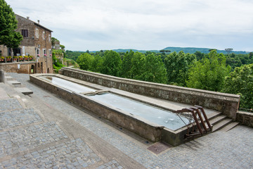 Sutri in Lazio, Italy. Ancient wash house