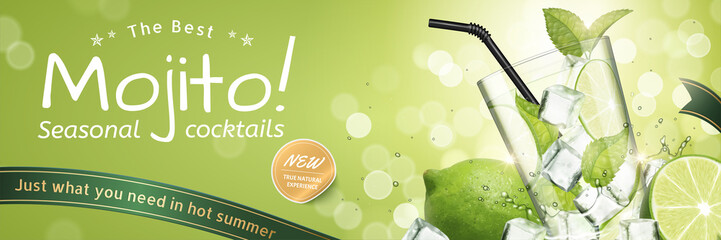 Mojito seasonal cocktails ads