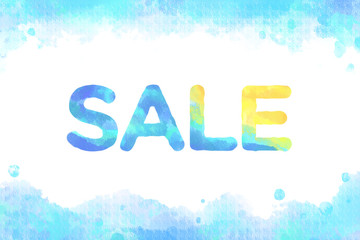 SALE in watercolors