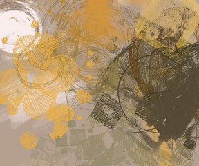 Abstract painting on canvas. Hand made art. Colorful texture. Modern artwork. Strokes of fat paint. Brushstrokes. Contemporary art. Artistic background image.