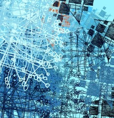 Abstract painting on canvas. Hand made art. Colorful texture. Modern artwork. Strokes of fat paint. Brushstrokes. Contemporary art. Artistic background image.