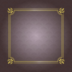 golden vintage frame