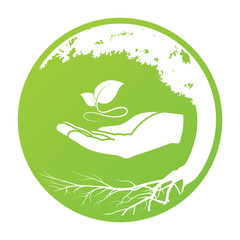 green leaf logo