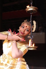 mohiniyattam literally means dance of enchantress,one of the classical dance forms of india © fotomagic